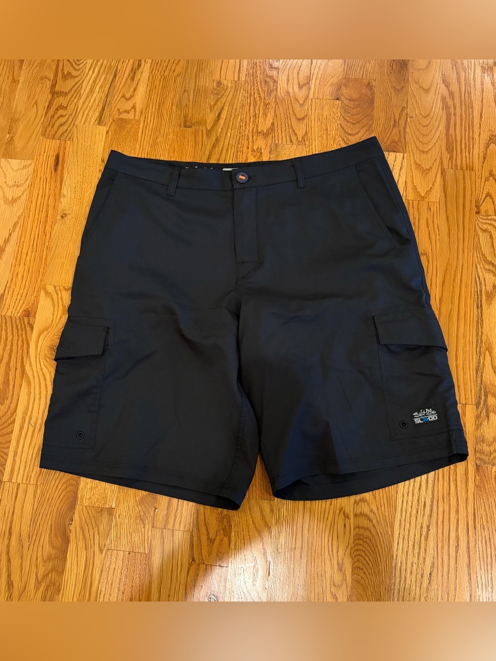 Salt Life Black Men's Cargo Shorts Size 34